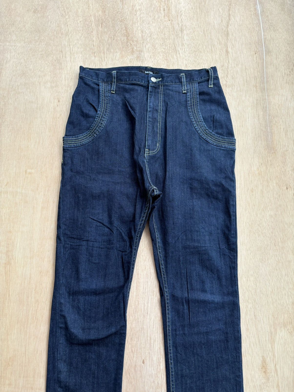 Issey Miyake × Japanese Brand × Ne-Net Ne-Net By Issey Miyake Denim Pants Size US 32 / EU 48 - 3 Thumbnail
