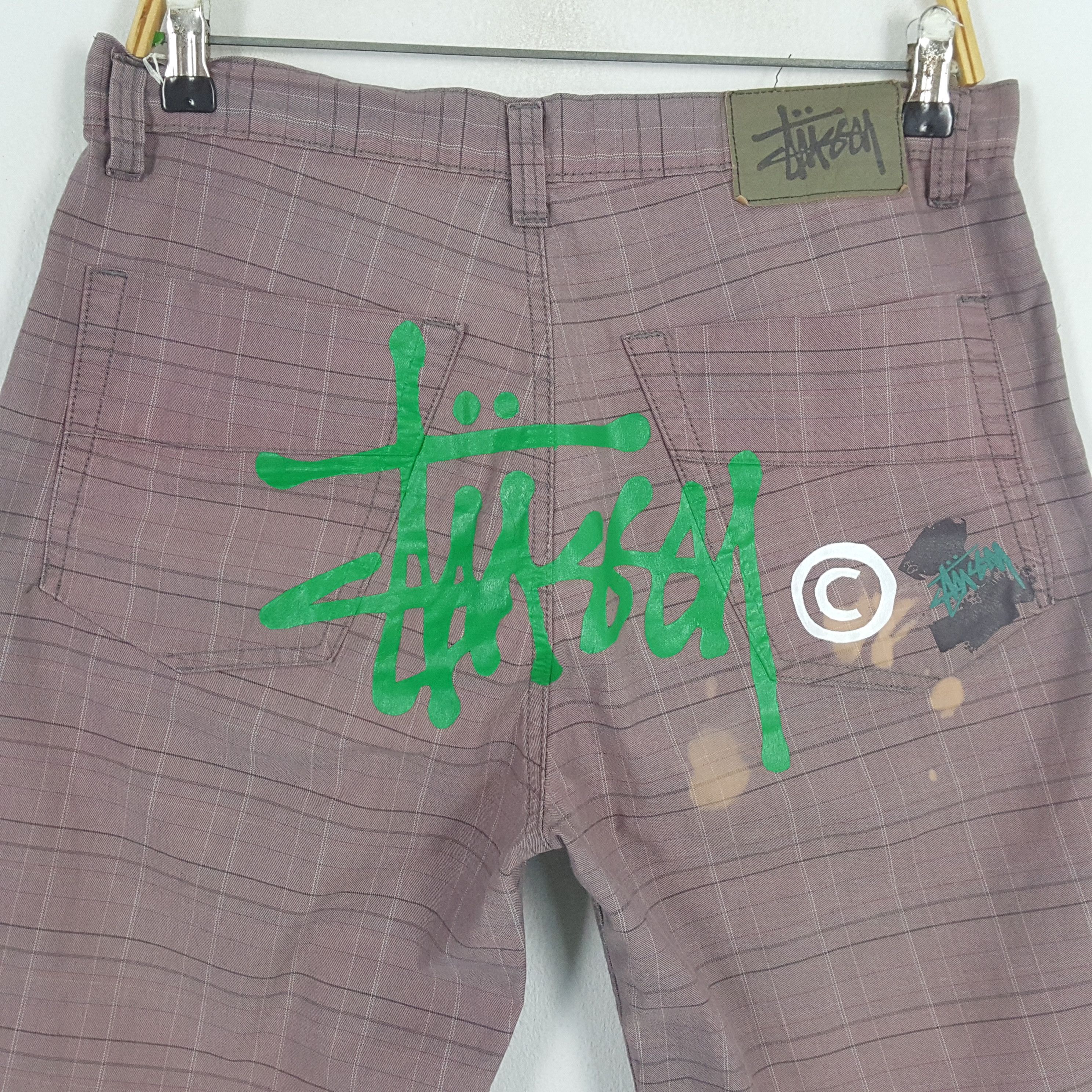 Stussy × Vintage Vintage Stussy Skate Streetwear Logo Custom Shorts Pants Size US 32 / EU 48 - 2 Thumbnail