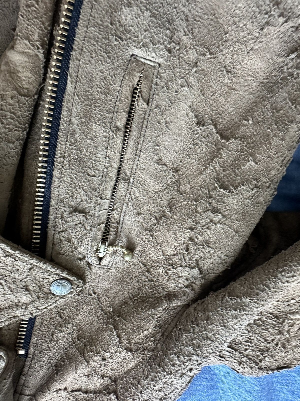 Blackmeans As new rare Blackmeans distressed tan Mens leather jacket Size US L / EU 52-54 / 3 - 12 Thumbnail