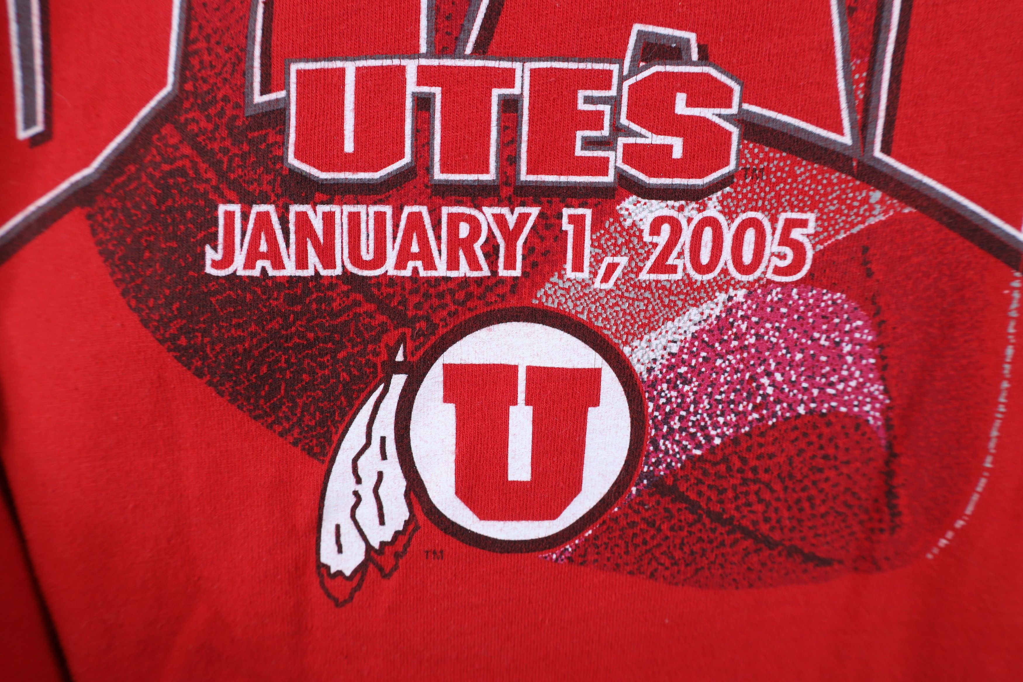 Starter Vintage Starter Bowl University of Utah Football T-Shirt Red Size US XL / EU 56 / 4 - 5 Thumbnail