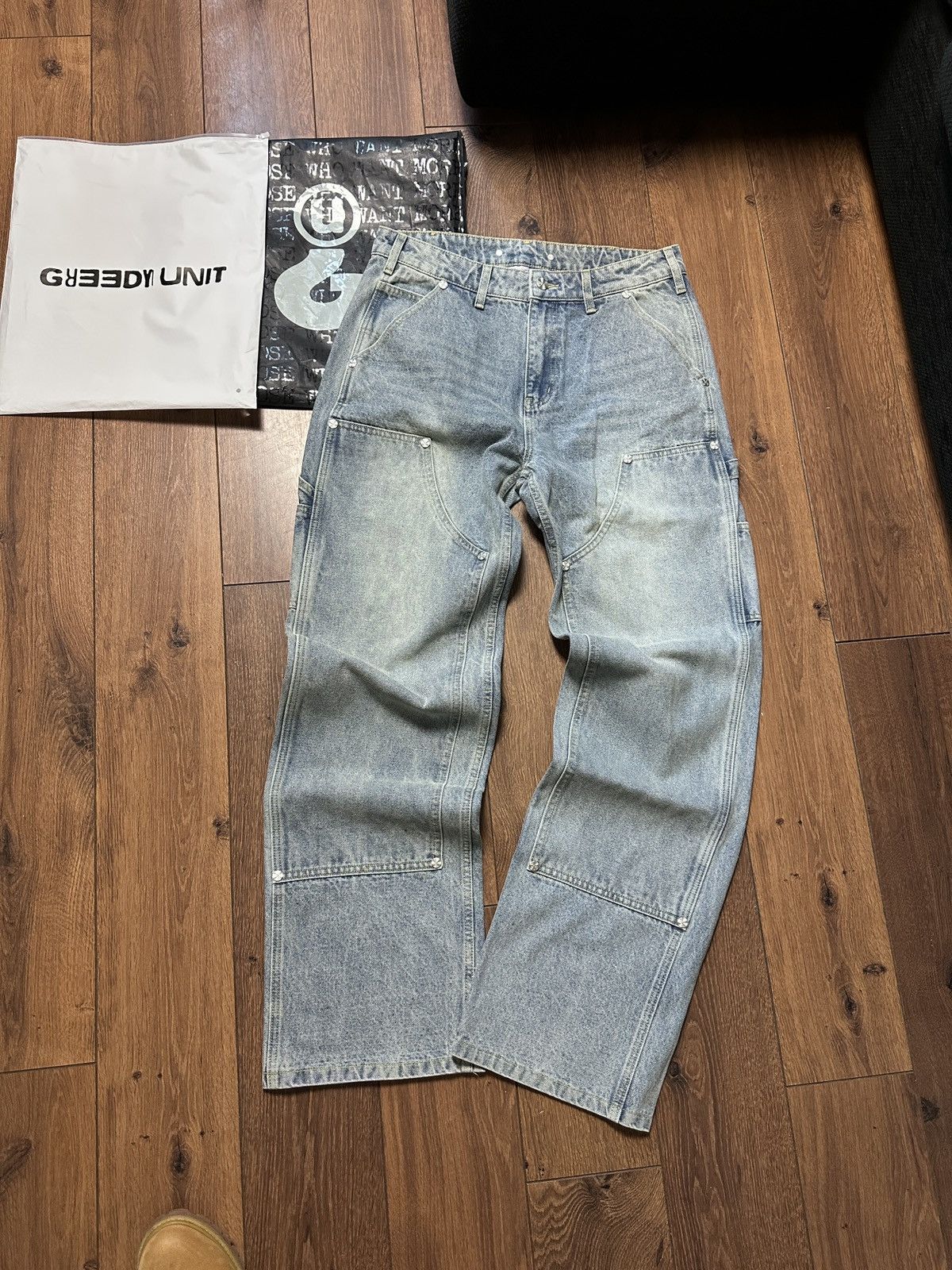 Greedy Unit Loose Screw Jeans Blue