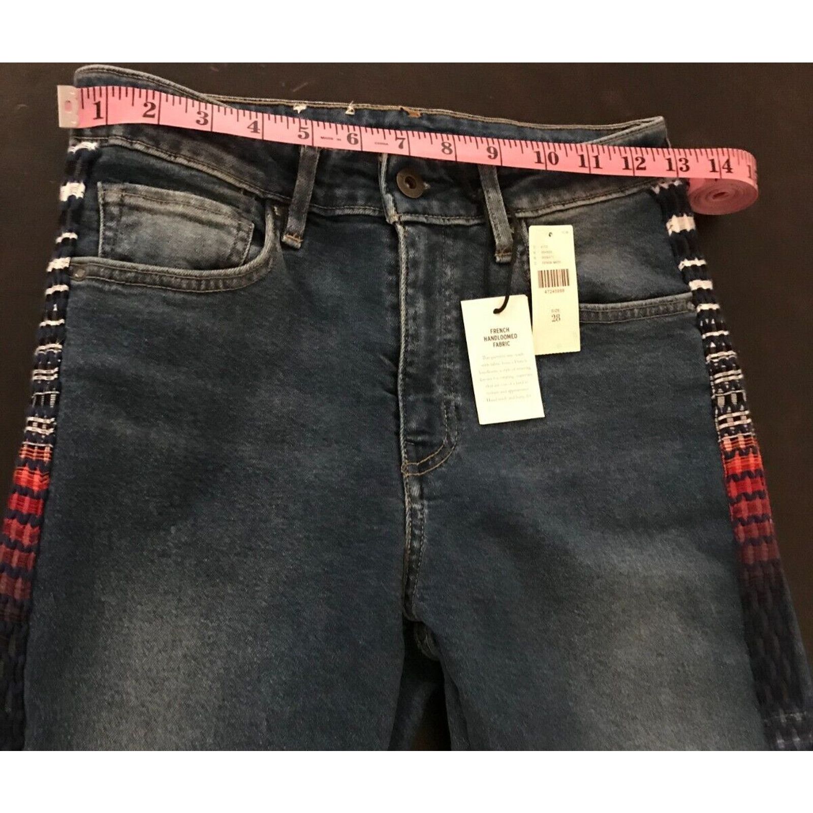 Levi's Anthropologie Levi's 721 High-Rise Skinny Embroidered Jeans Size 28" / US 6 / IT 42 - 8 Thumbnail