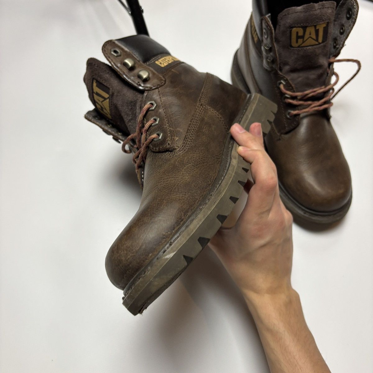 Caterpillar × Timberland CATERPILLAR VINTAGE REAL LEATHER BOOT Size US 10 / EU 43 - 10 Thumbnail