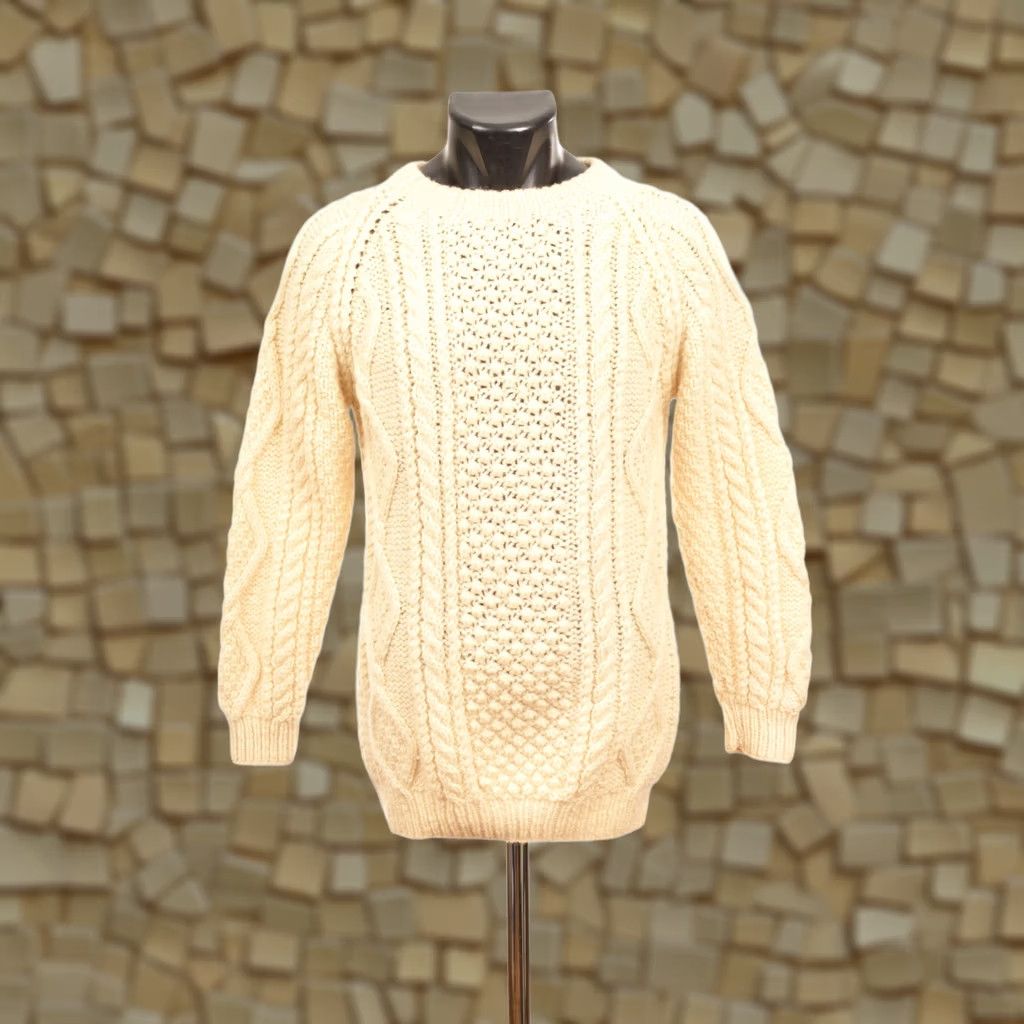 Vintage DDP Antartex Vintage Fisherman Pullover Sweater Size 36 Mens Shirt Sweater Ivory 36 Vintage Fisherman Pullover DDP Antartex Mens Ivory Sweater Size US S / EU 44-46 / 1 - 1 Thumbnail