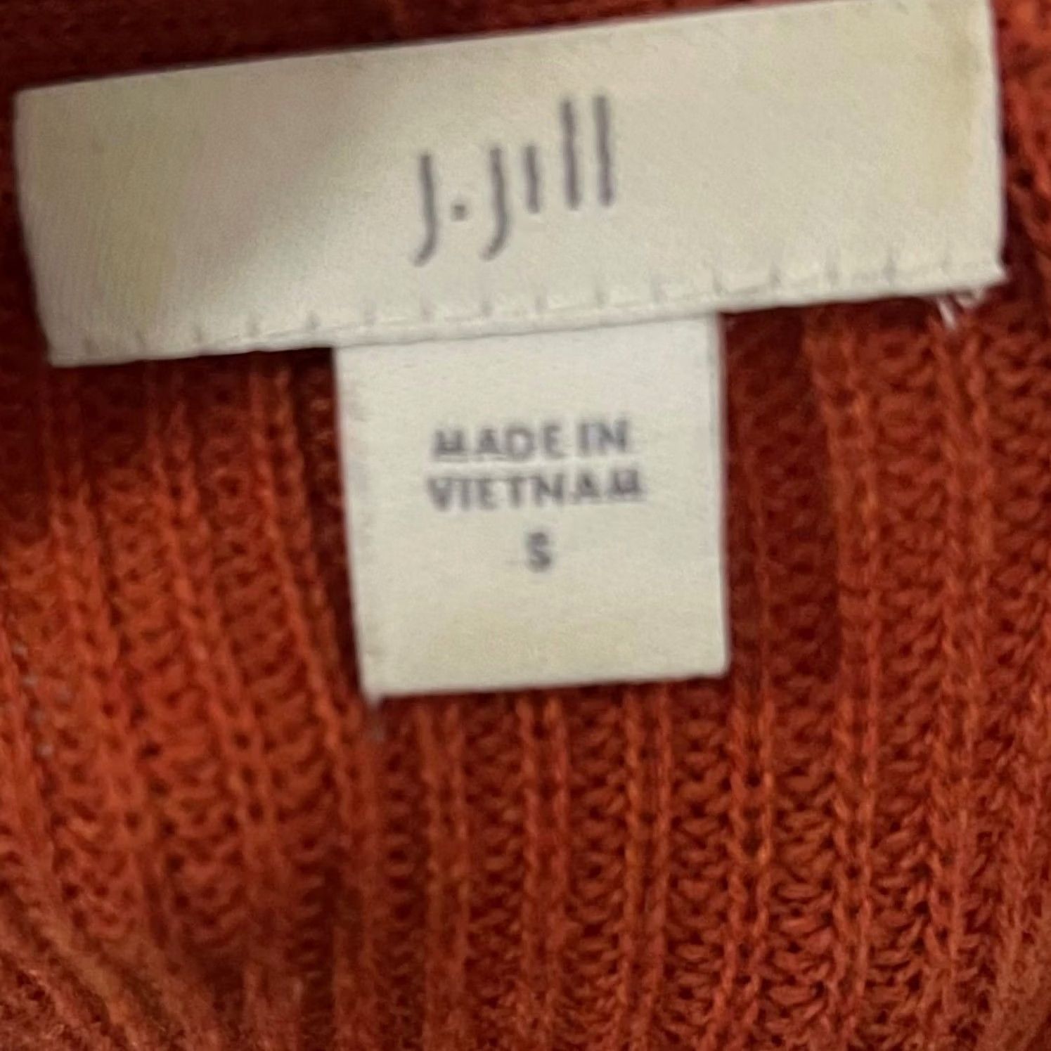 J. Jill J.Jill Sweater Orange V-Neck Pullover Cotton Blend Tunic Small Womens Pullover Shirt Size S / US 4 / IT 40 - 4 Thumbnail