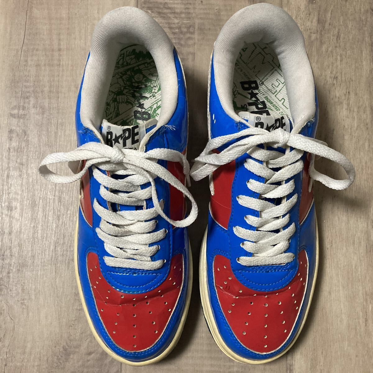 Bape × Marvel Comics × Nigo 2005 Marvel Comics patent leather BAPE STA sneakers APE NIGO Size US 9.5 / EU 42-43 - 2 Thumbnail