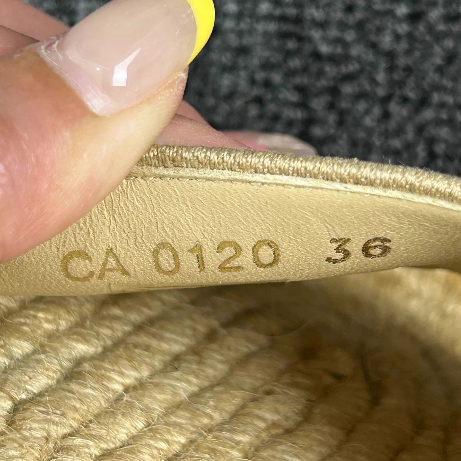 Dior Dior Women's Woven Straw Logo Sandals 36 EU Size US 5.5 / IT 35.5 - 7 Thumbnail