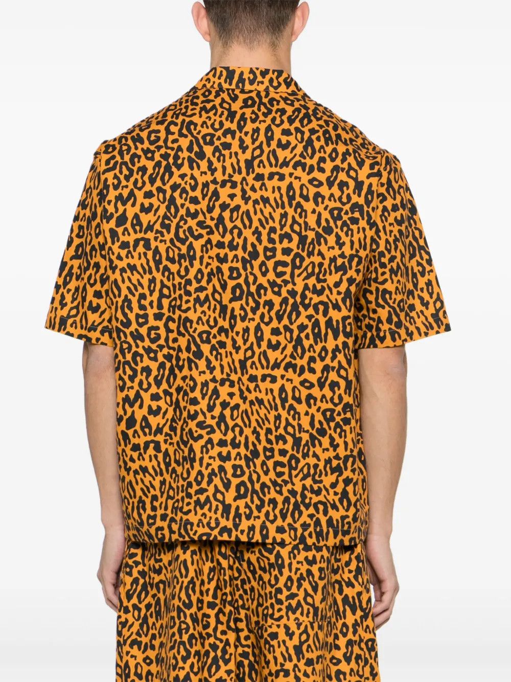 Palm Angels o1y0325 Linen Shirt in Orange/Black Size US M / EU 48-50 / 2 - 4 Thumbnail