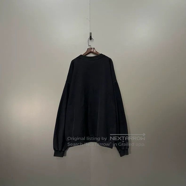 Balenciaga Balenciaga Black Double Logo Embroidered Sweatshirt Size US L / EU 52-54 / 3 - 2 Thumbnail