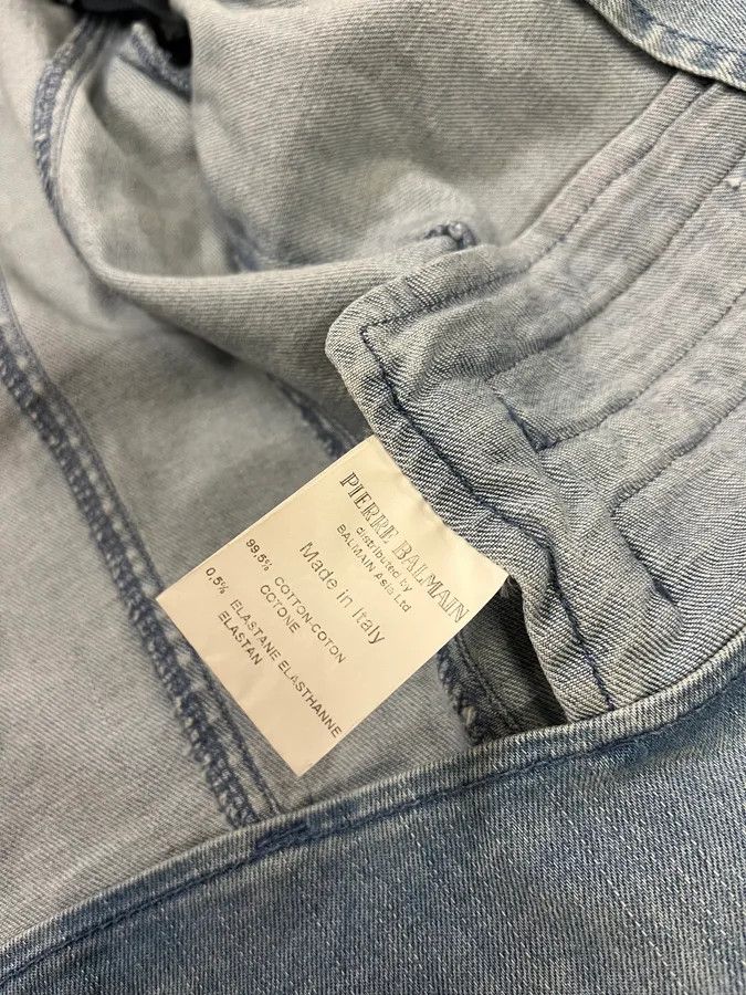 Pierre Balmain 2010s Pierre Balmain Officer Buttoned Blue Denim Jacket Size M / US 6-8 / IT 42-44 - 12 Thumbnail