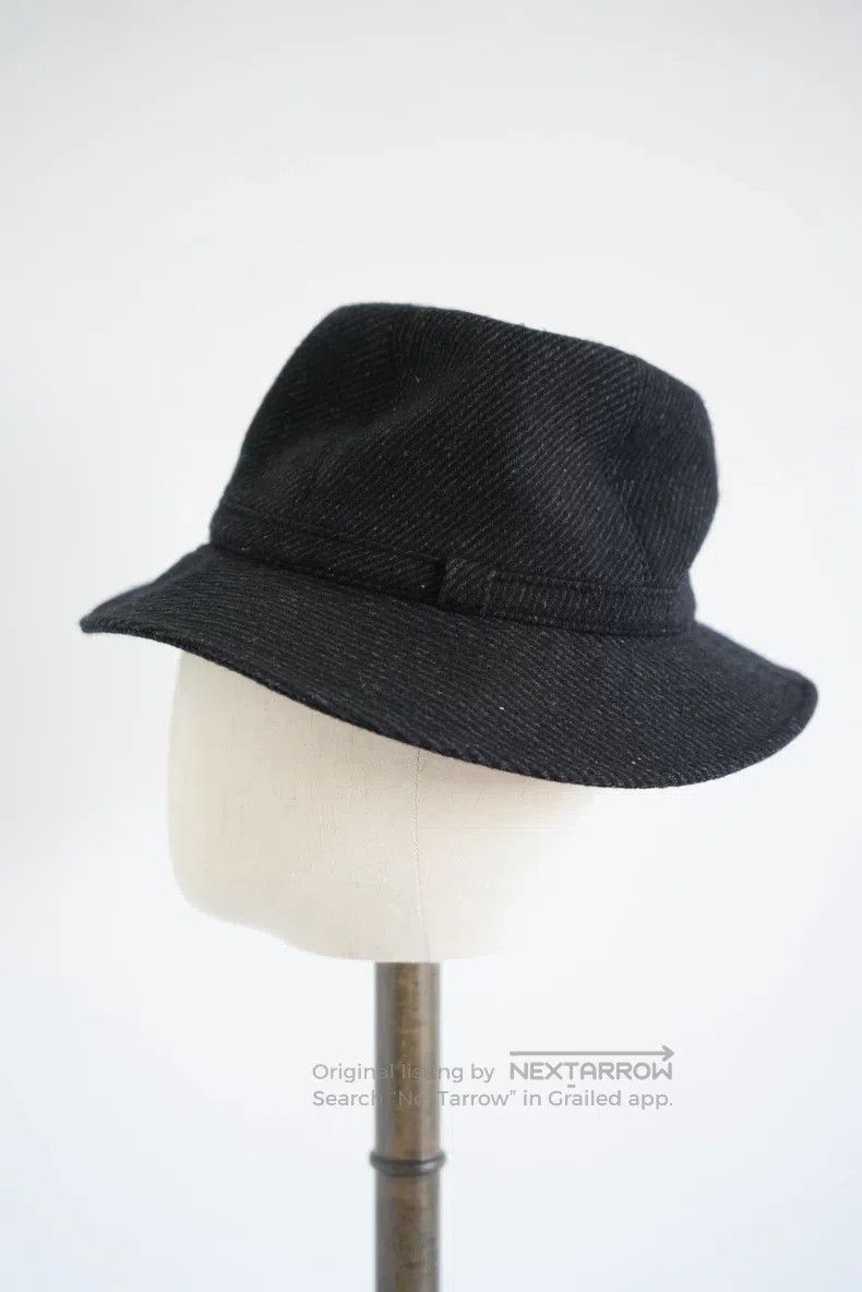 Yohji Yamamoto Yohji Yamamoto Coarse Tweed Wool Felt Hat Size ONE SIZE - 3 Thumbnail