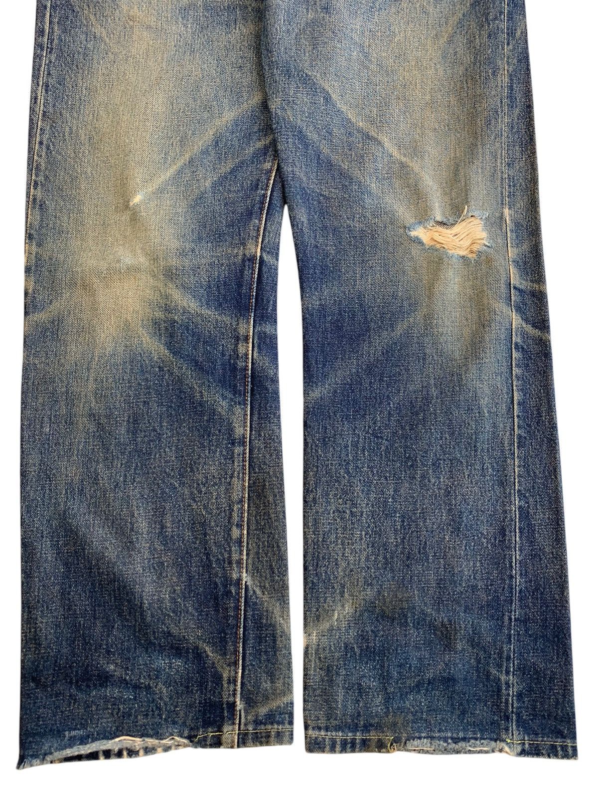 Levi's Vintage 90’s Levis 501XX Big E Thrashed Blue Denim Size US 30 / EU 46 - 12 Thumbnail