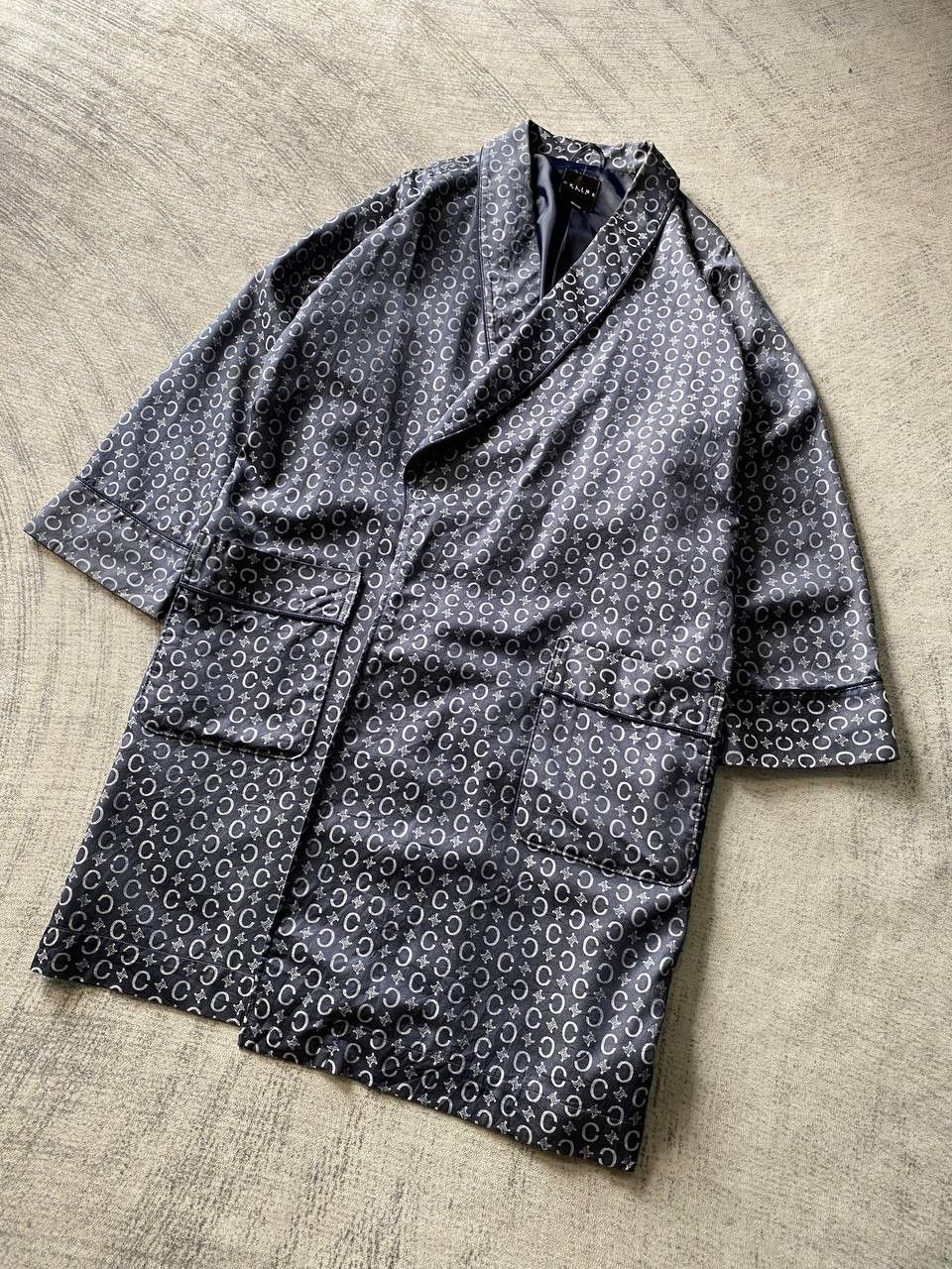 Celine Celine Homme Macadam Blue Dressing Gown Luxury Men's Robe Size US M / EU 48-50 / 2 - 2 Thumbnail