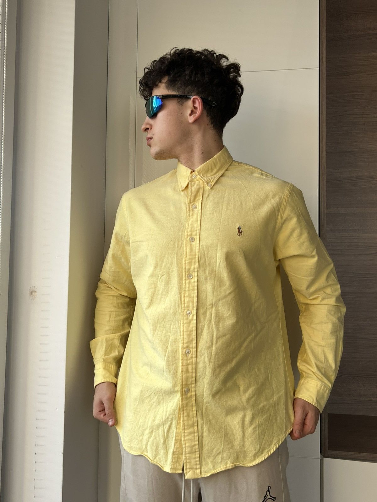 Polo Ralph Lauren × Ralph Lauren ‼️Polo Ralph Lauren RRL Multicolor Logo Lemon Shirt‼️ Size US XL / EU 56 / 4 - 8 Thumbnail