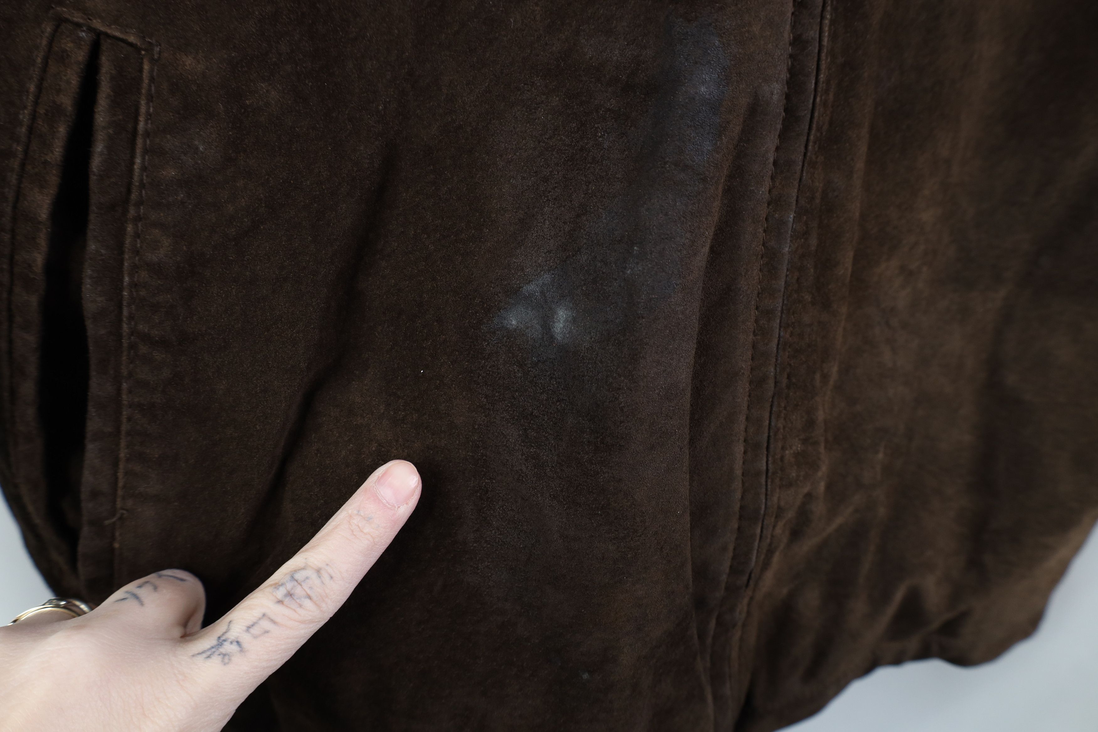 Vintage Vintage 90s Y2K Streetwear Suede Leather Bomber Jacket Size US XL / EU 56 / 4 - 6 Thumbnail