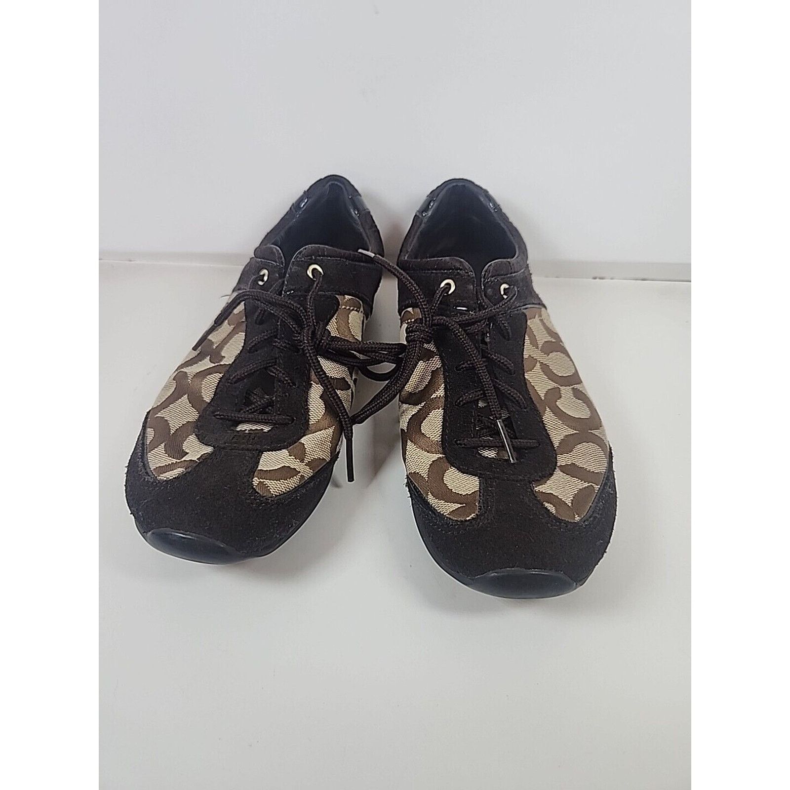 Coach Coach Women's Kelbie Shoes Size 7M Brown Signature Sneakers Size US 7 / IT 37 - 1 Thumbnail