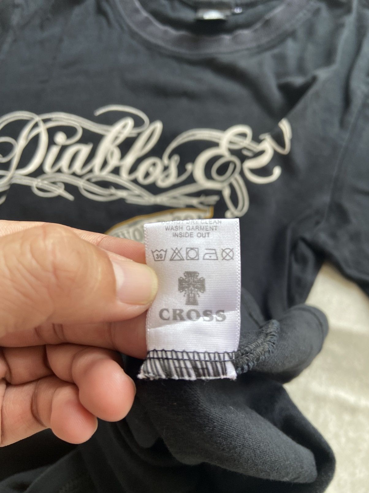 If Six Was Nine × Japanese Brand × Le Grande Bleu (L.G.B.) Cross Diablos Equip Poem Tshirt Size US M / EU 48-50 / 2 - 7 Thumbnail