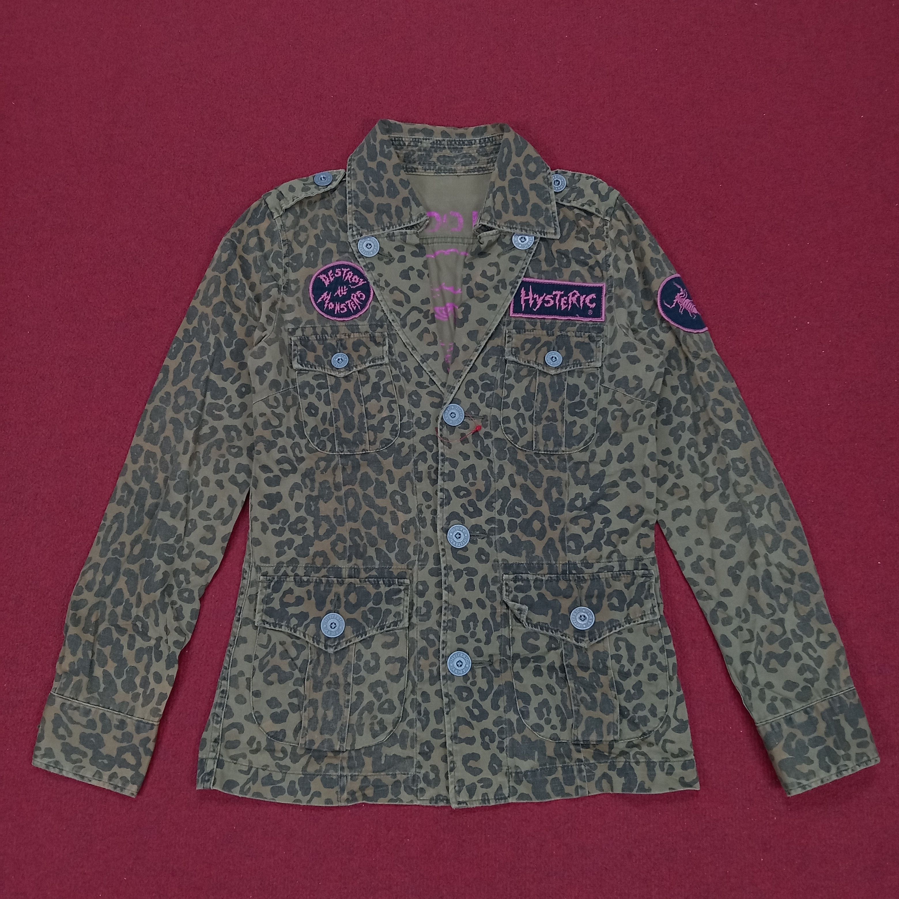 Hysteric Glamour × Japanese Brand × Vintage Hysteric Glamour Rock Punk Rare Camo Design Style Jacket Size XS / US 0-2 / IT 36-38 - 1 Thumbnail