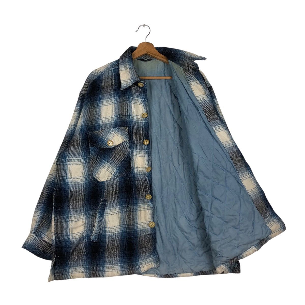 Japanese Brand 📌Vintage Chore Work Jacket Flannel Tartan Design Size US L / EU 52-54 / 3 - 12 Thumbnail