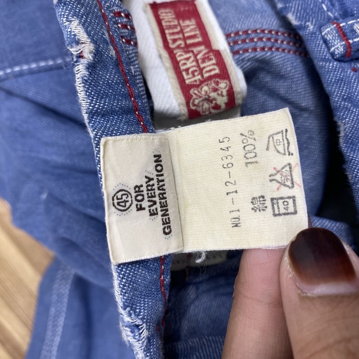 45rpm 45RPM Studio Japan Indigo Cinch Back Painter Pants Blue M Size US 28 / EU 44 - 11 Thumbnail