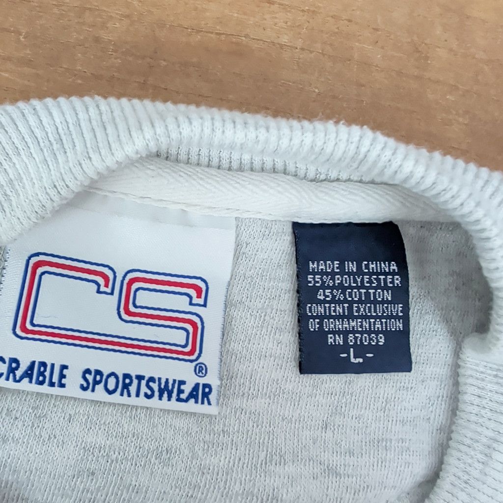 Vintage Vintage Martha's Vineyard Plaid Logo Heather Grey Sweatshirt Size US L / EU 52-54 / 3 - 2 Thumbnail