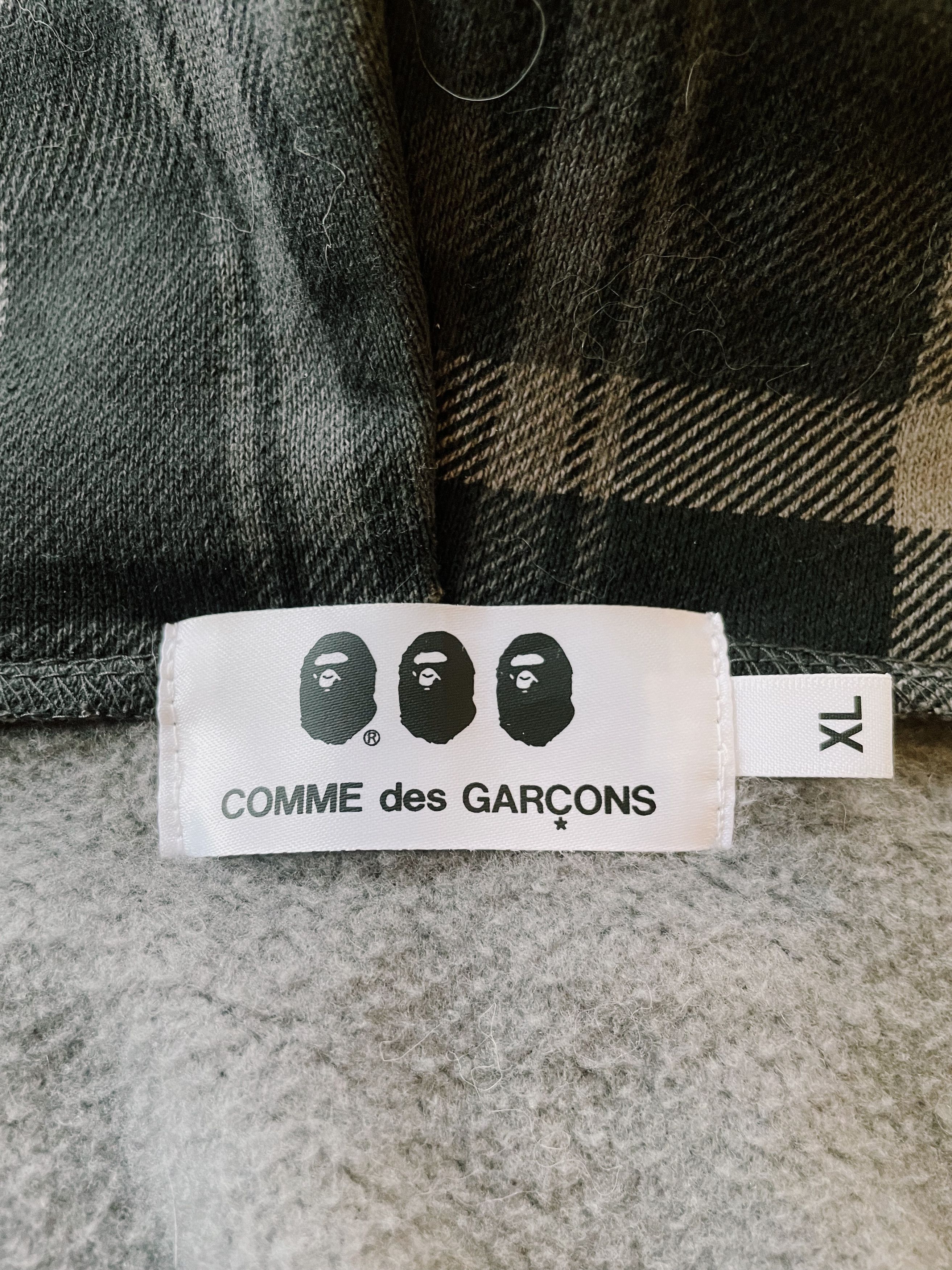 Bape × Comme des Garcons Bape X CDG Osaka Limited Plaid Shark Full zip Hoodie Size US XL / EU 56 / 4 - 5 Thumbnail