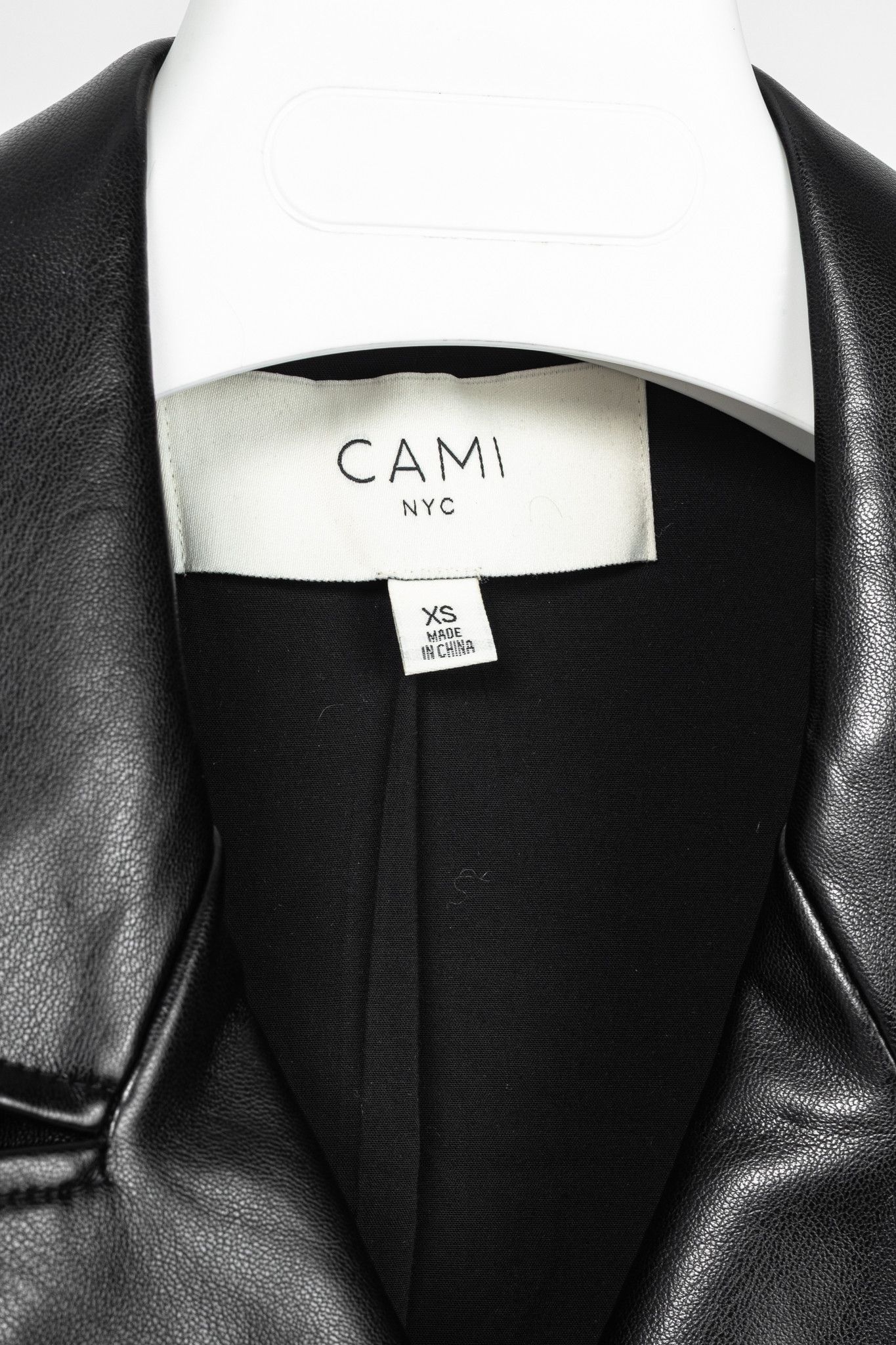 CAMI NYC CAMI NYC Tamia Black Faux-Leather Blazer Dress Size XS / US 0-2 / IT 36-38 - 4 Thumbnail