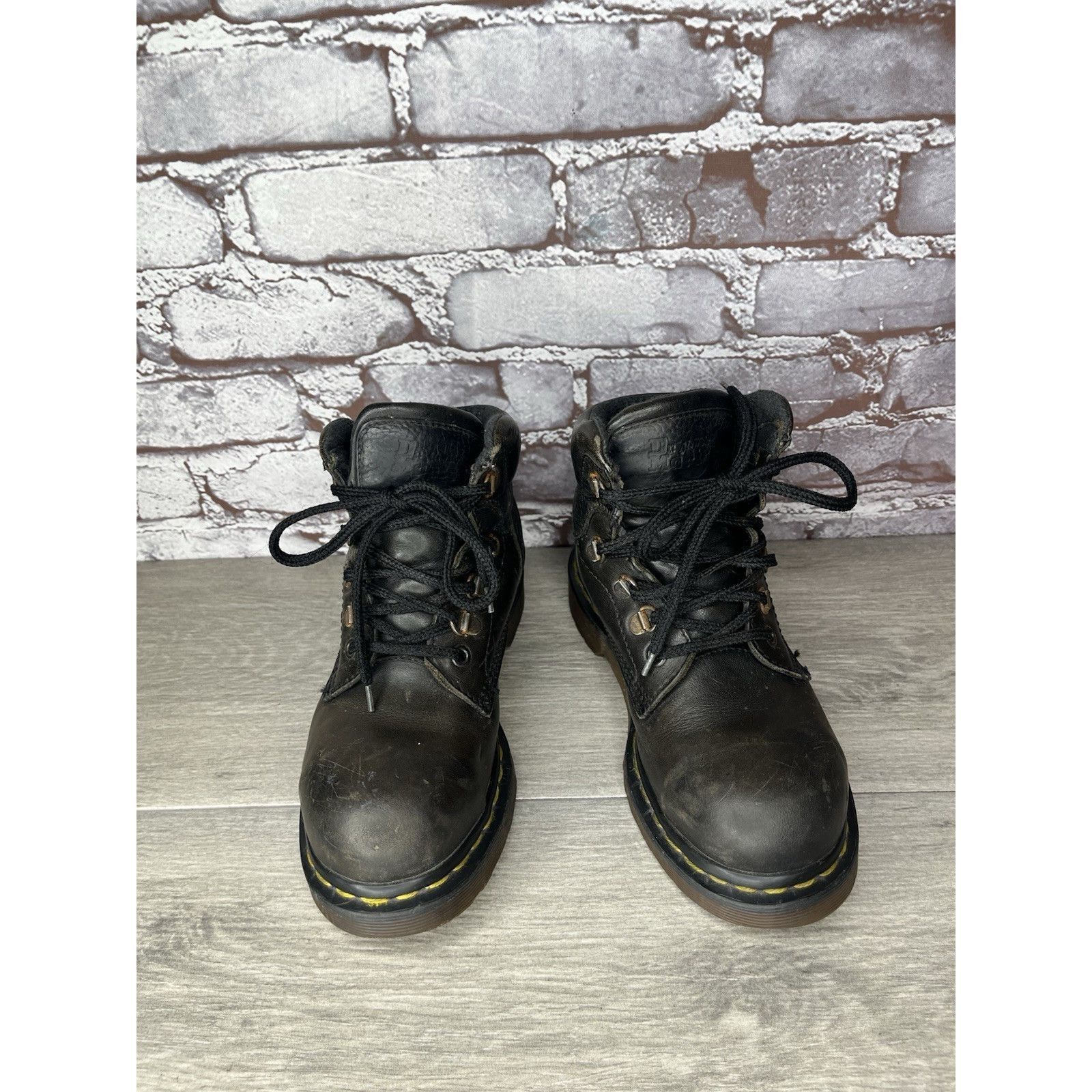 Dr. Martens Vintage Docs Dr. Martens Doc 7735 Combat Black Boots Women’s Size US 5 / IT 35 - 9 Thumbnail