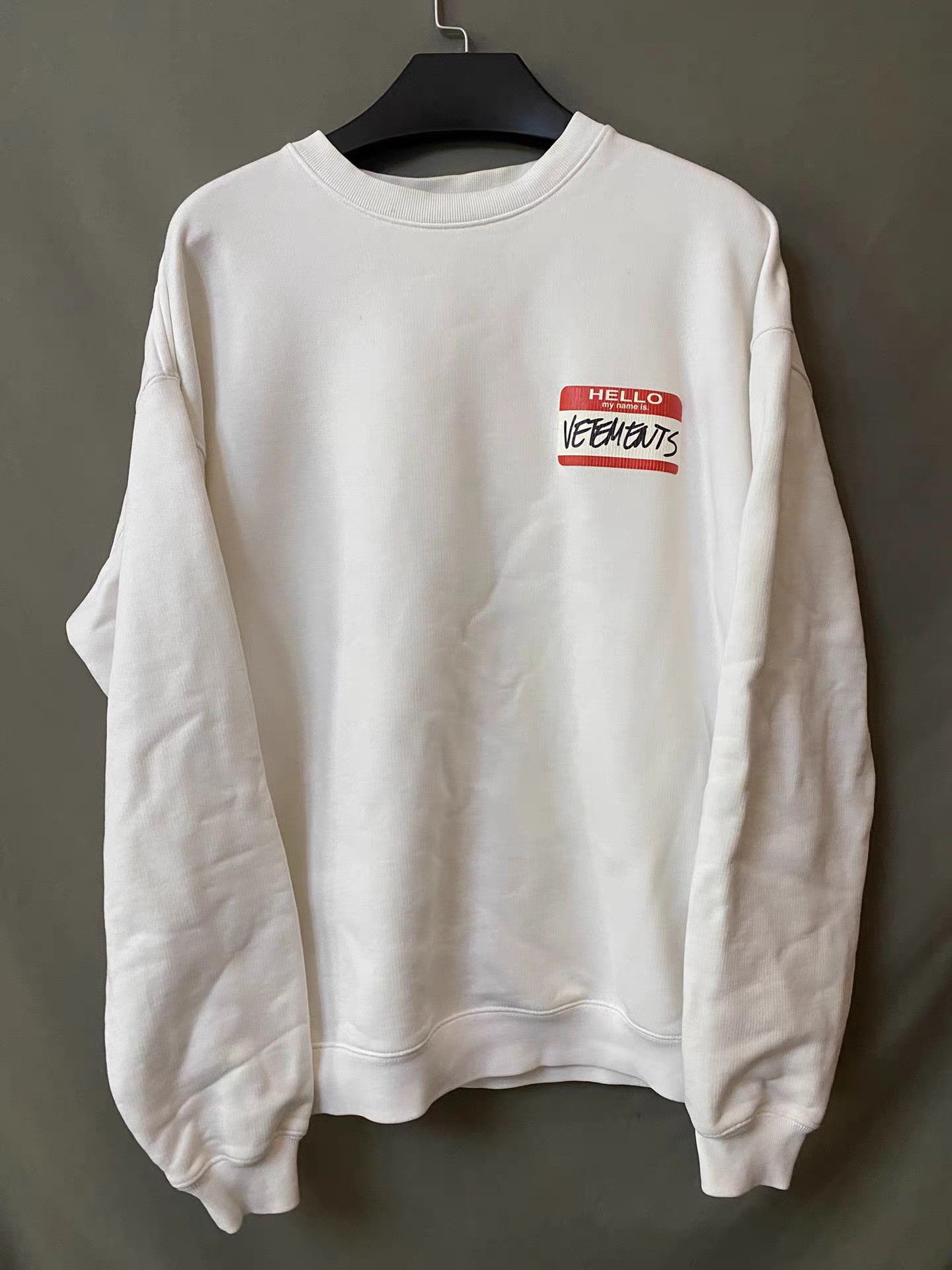 Vetements Signature Logo Hoodie Size S