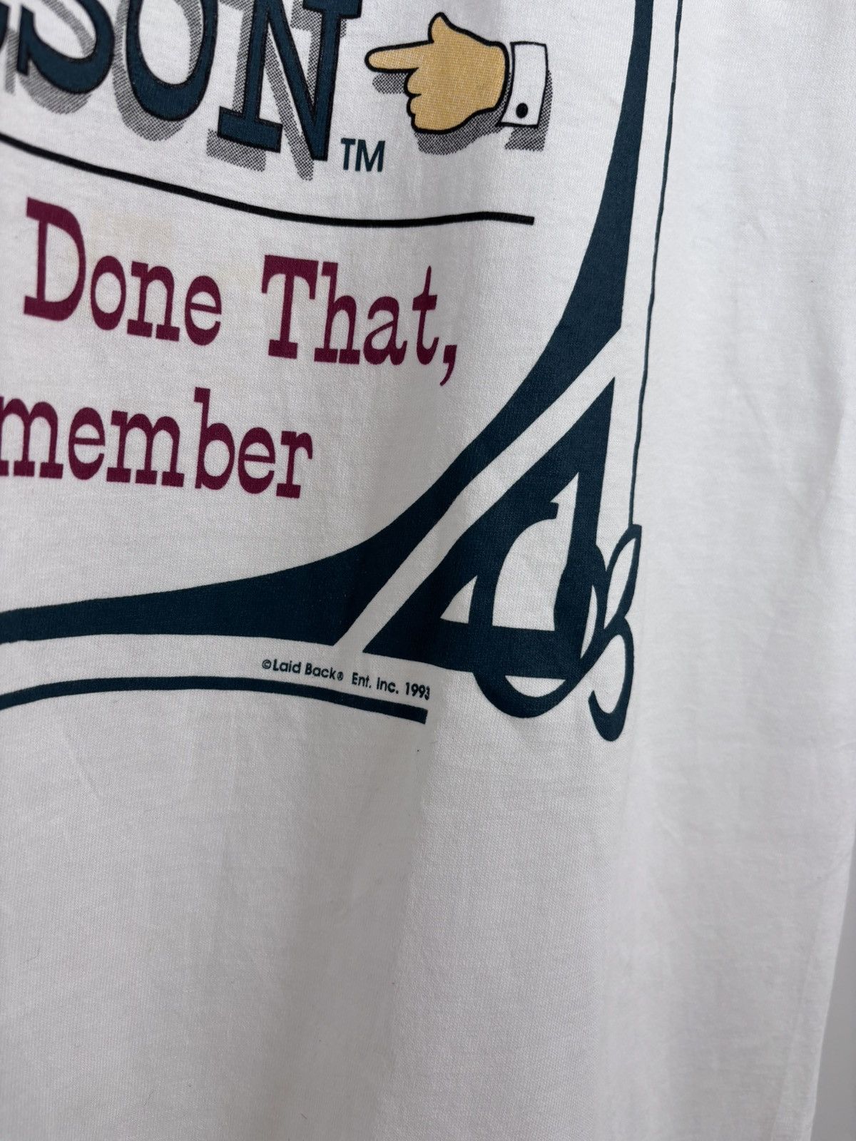 Anvil Vintage 1993 Genuine Antique Person White Single Stitch Tee Size US XL / EU 56 / 4 - 3 Thumbnail