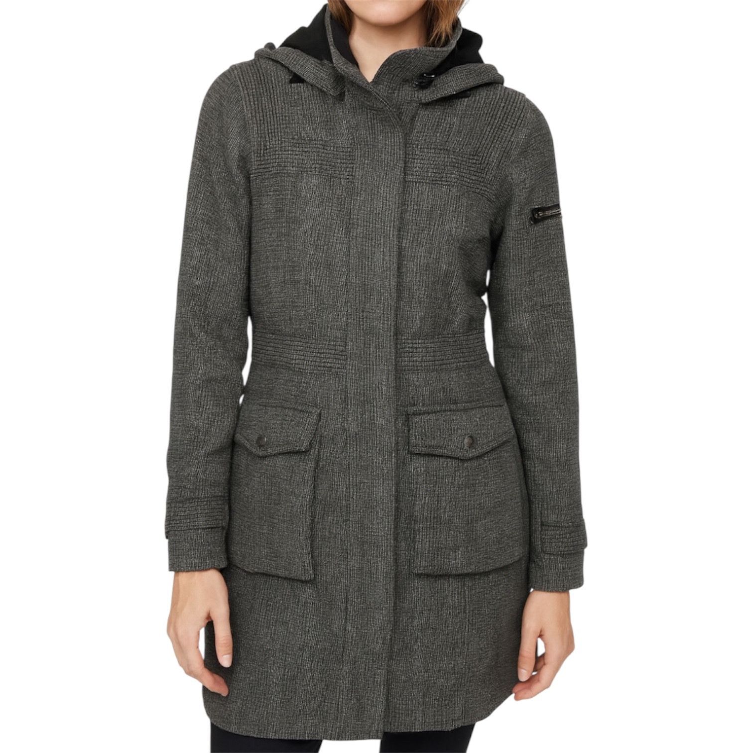 Roots Roots Wool Jacket Herringbone Waterproof Mid Hood Full Zip M Size M / US 6-8 / IT 42-44 - 1 Thumbnail