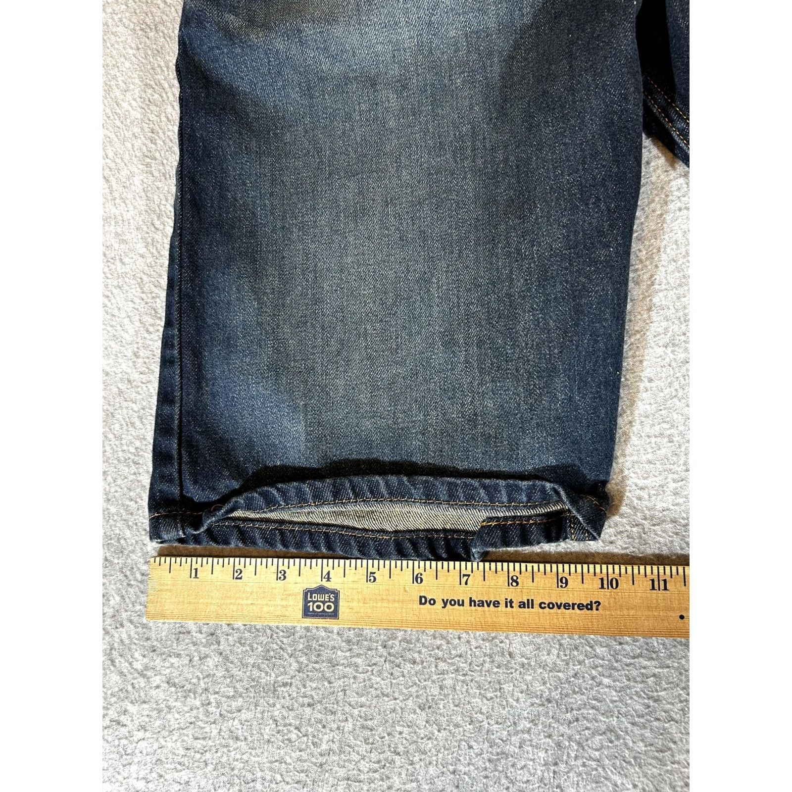 Levi's Levi's Jeans Bermuda Shorts 569 Relaxed Fit 32 Mens Dark Wash Denim 5-Pocket Belt Loops Zip Fly Shorts Blue Size US 32 / EU 48 - 3 Thumbnail