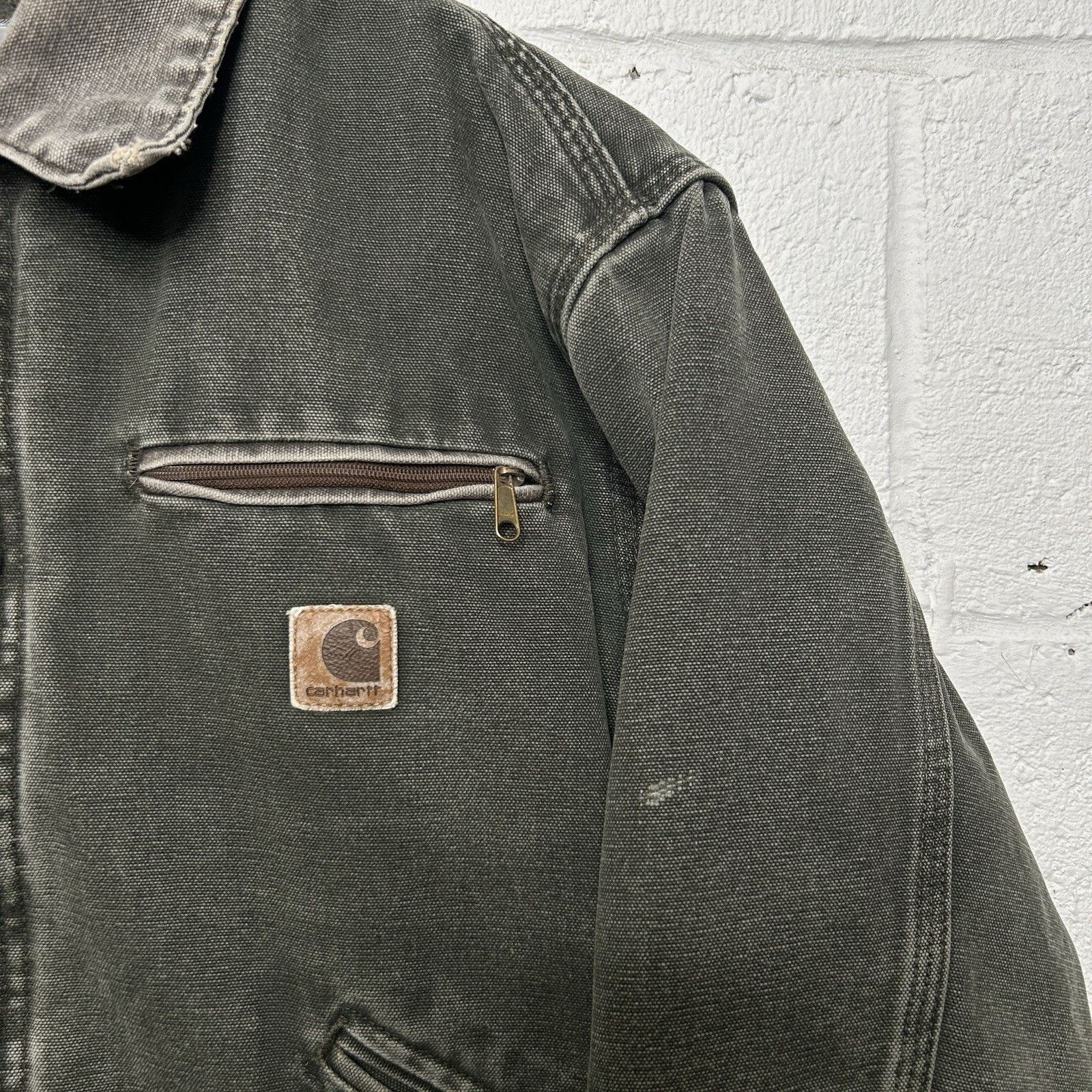 Carhartt Vintage Carhartt Blanket-Lined Detroit Jacket “Moss” J97 MOS Size US S / EU 44-46 / 1 - 4 Thumbnail