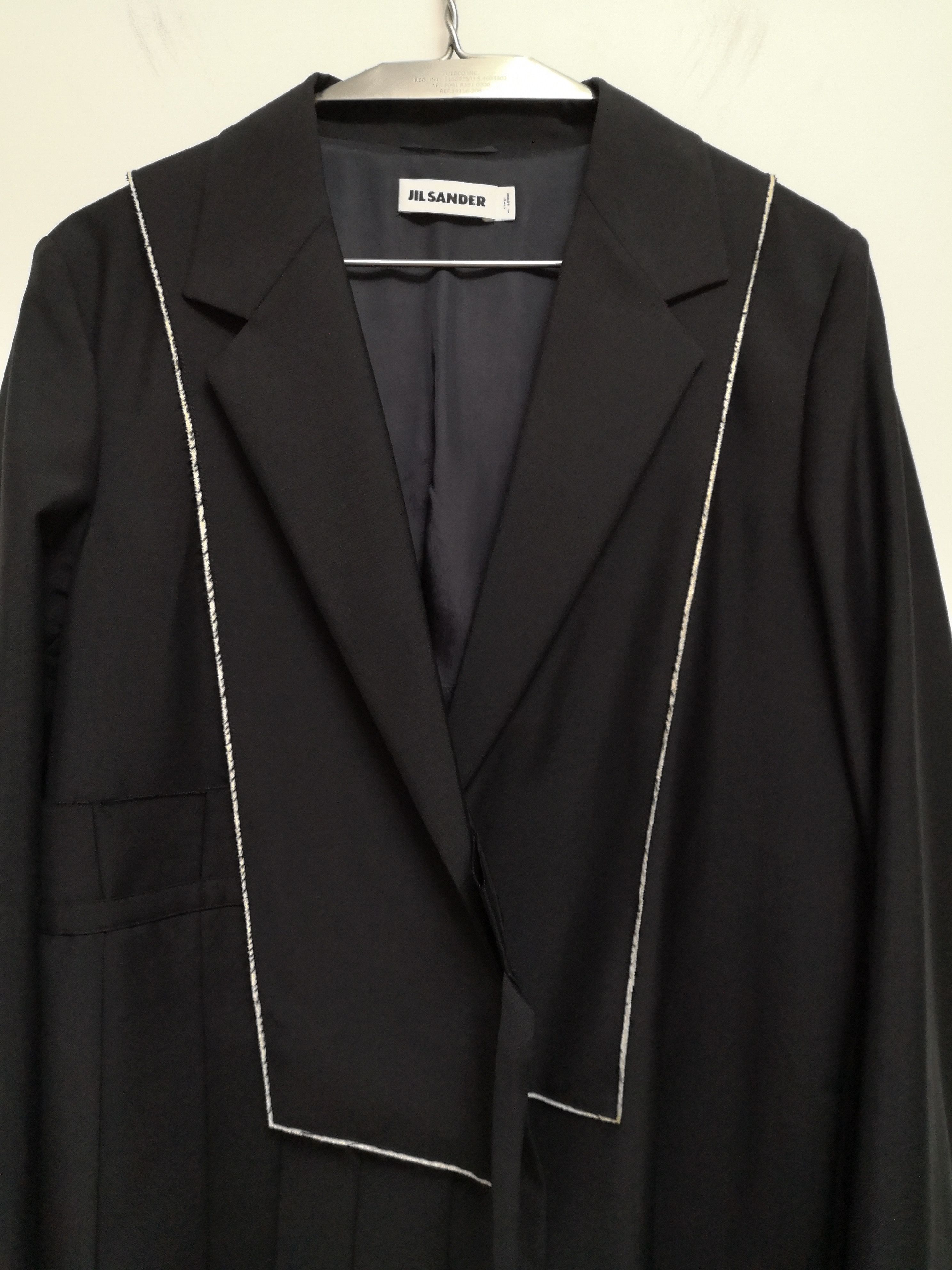 Jil Sander Wool Mohair Pleated Blazer Jacket Size S / US 4 / IT 40 - 2 Thumbnail