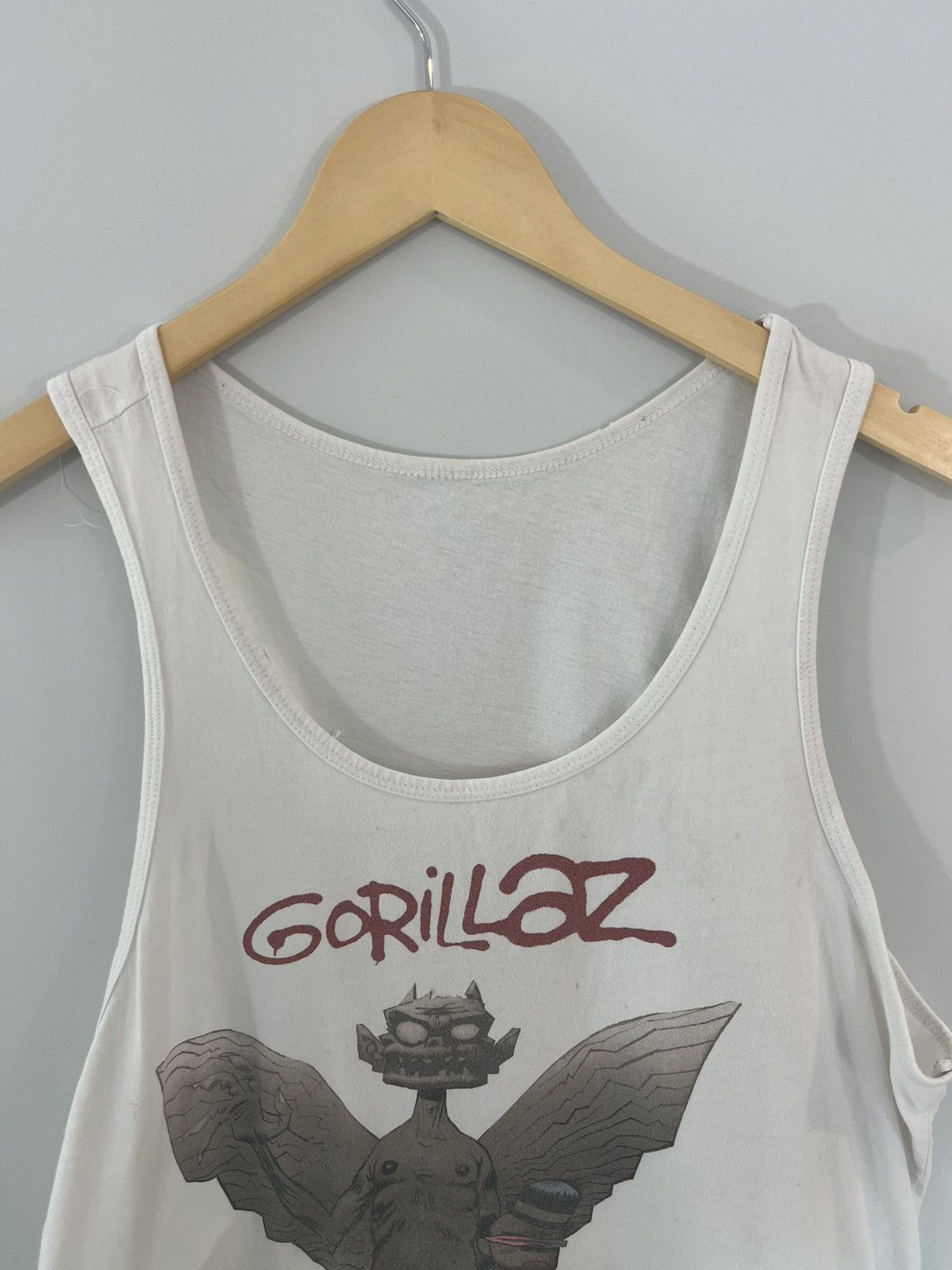 Band Tees GORILLAZ Thrashed Distressed Cut Off Band Tee Size US M / EU 48-50 / 2 - 2 Thumbnail