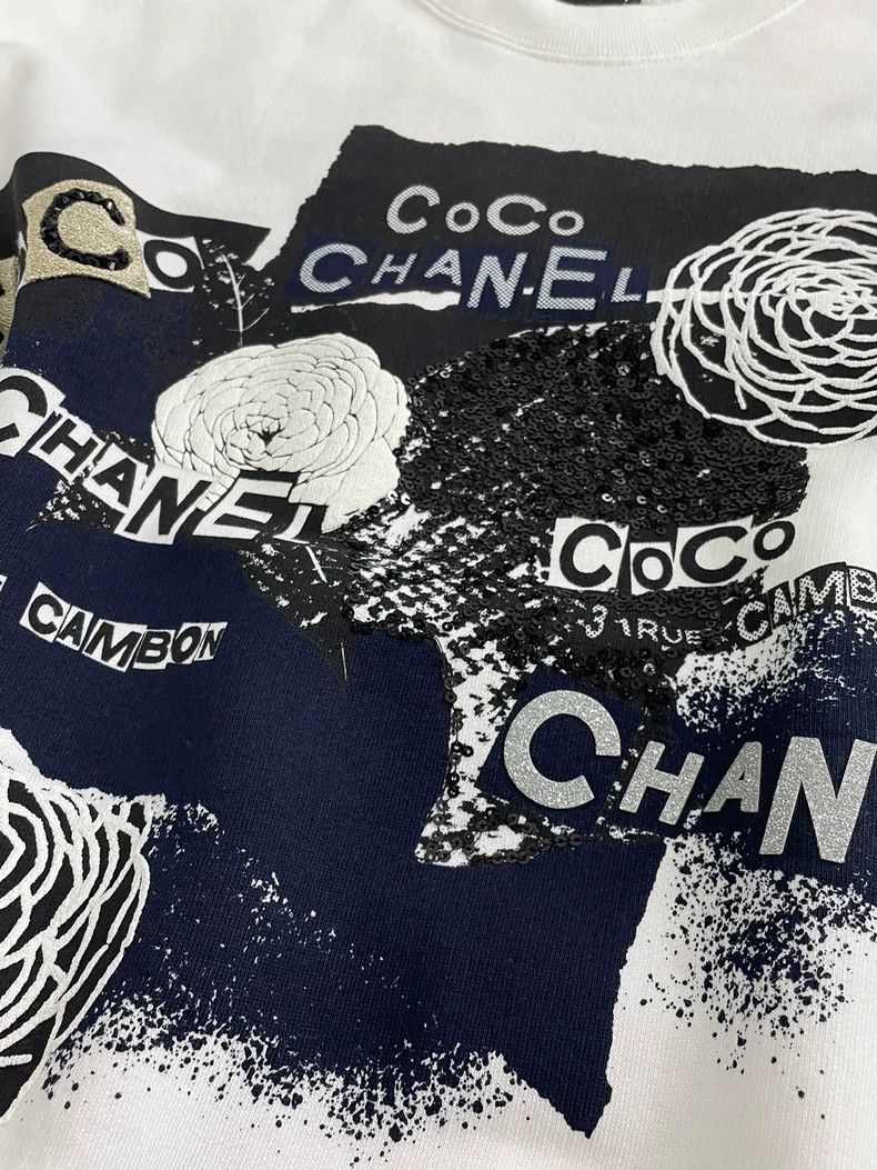 Chanel chanel Camelia heavy industry long sleeves Size M / US 6-8 / IT 42-44 - 3 Thumbnail