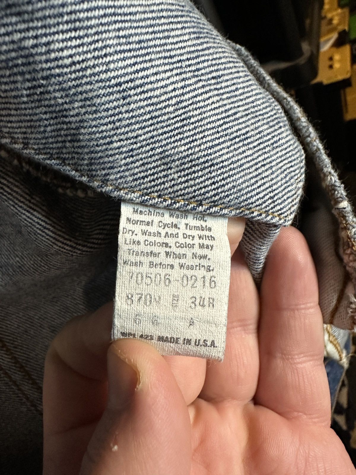 Levi's Vintage Clothing Vintage 1986 Levi’s Denim Trucker Jacket Size US S / EU 44-46 / 1 - 3 Thumbnail