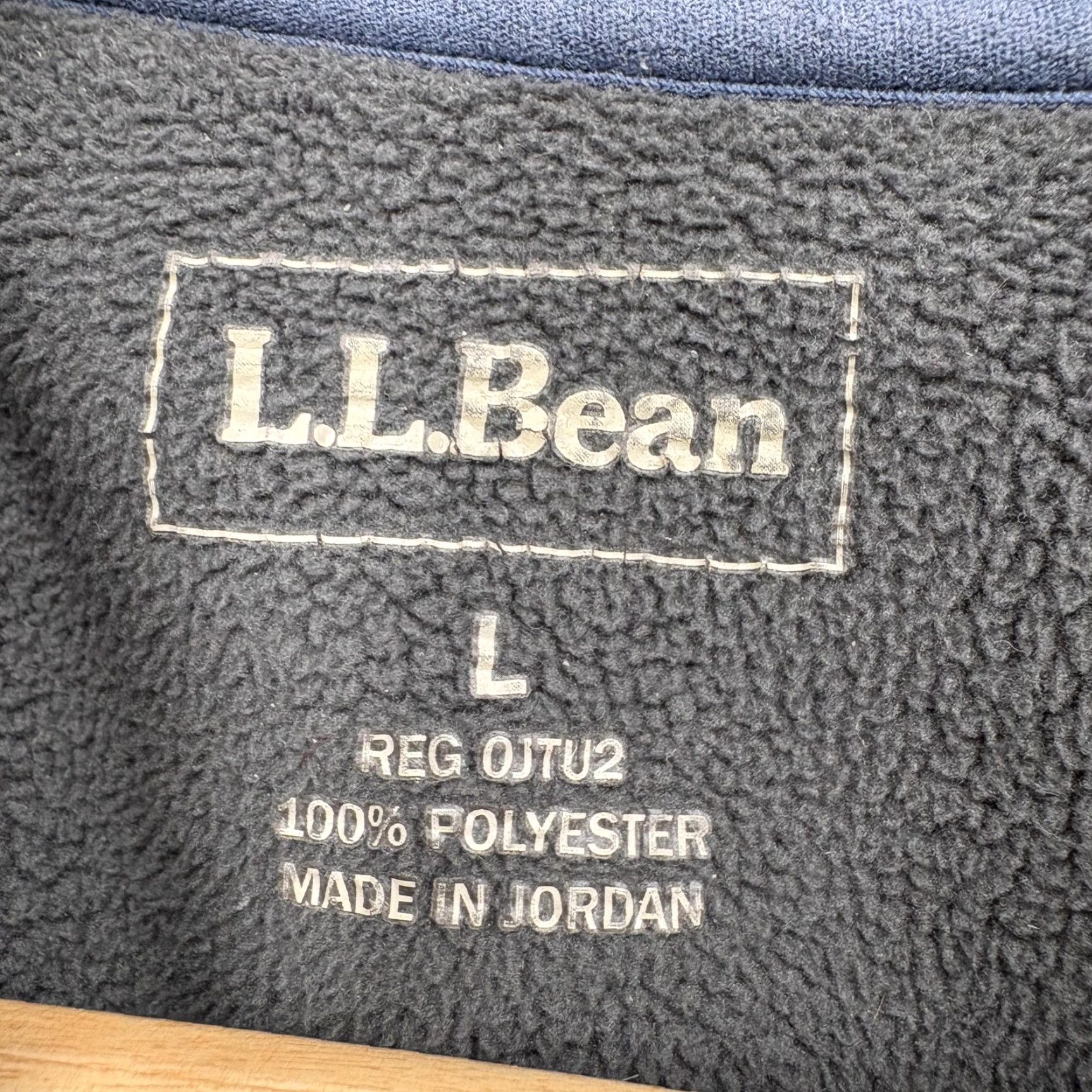 Vintage L.L. Bean Jacket 1/4 Zip Polar Fleece Pullover Mens Large Blue Outdoor Hiking Camp Shirt/Coat (adjusted to fit structure) Size US L / EU 52-54 / 3 - 4 Thumbnail