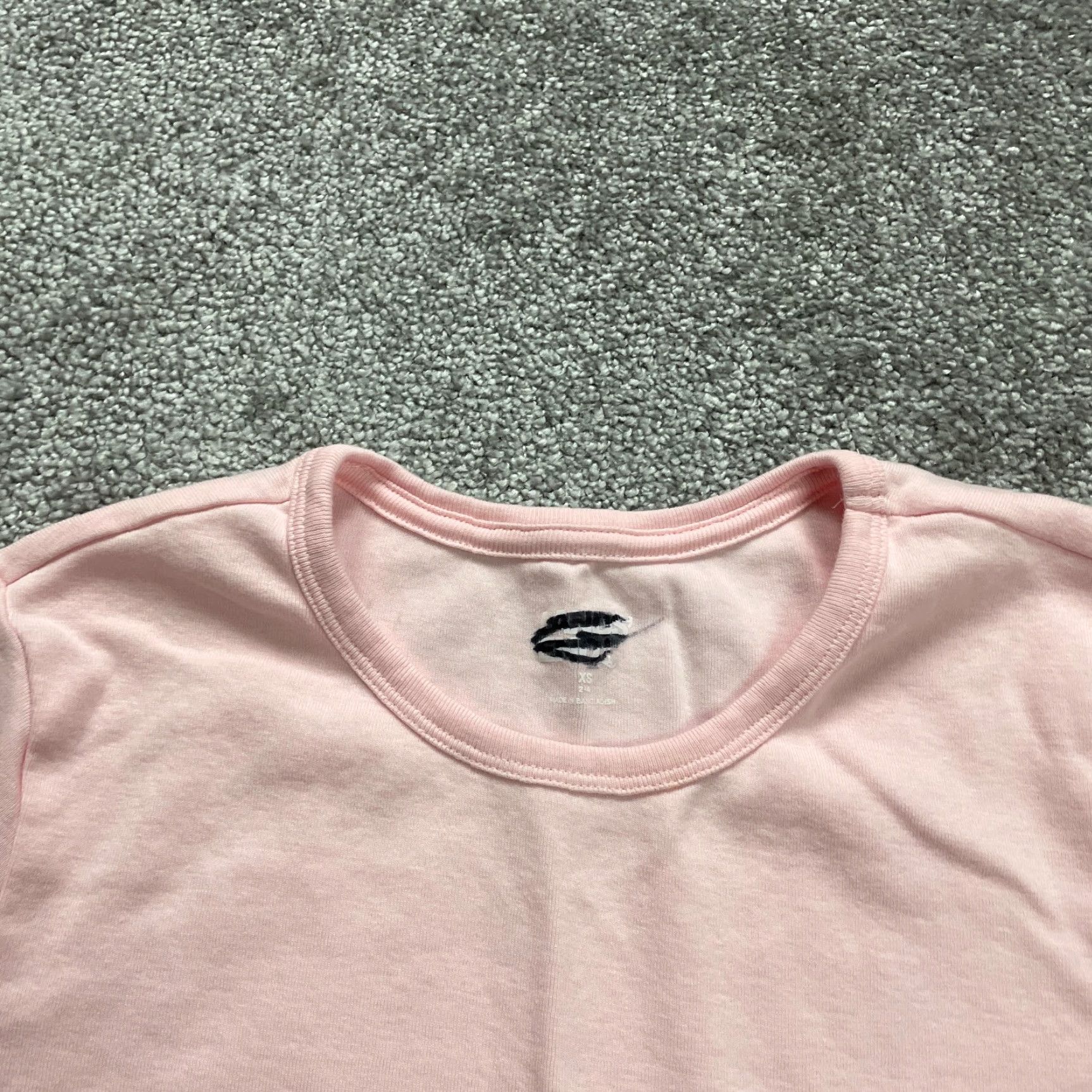 Lands' End VINTAGE Lands' End Women's T-Shirt Dress XS Pink Casual Cotton Short Sleeve Crew Neck Size XS / US 0-2 / IT 36-38 - 3 Thumbnail