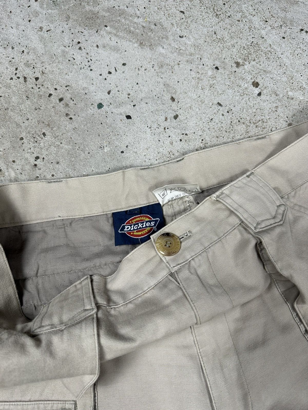 Dickies Vintage 90s Dickies Beige Baggy Cargo Pants 2 in 1 Shorts Size US 34 / EU 50 - 10 Thumbnail