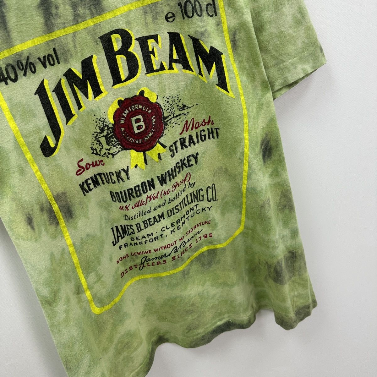 Vintage Vintage 90s Jim Beam Bourbon Whiskey tie dye tee y2k hype Size US M / EU 48-50 / 2 - 5 Thumbnail