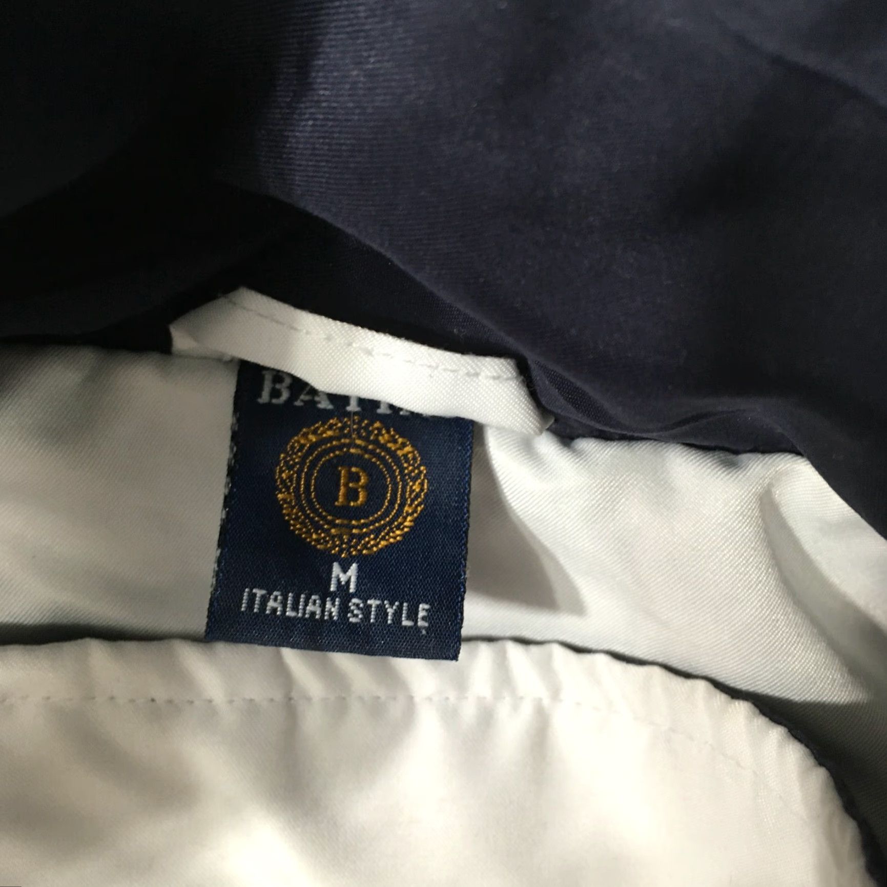 Vintage VINTAGE batini Windbreaker Jacket Mens XL Blue Embroidered 90s University Casual Relaxed Fit Size US XL / EU 56 / 4 - 4 Thumbnail