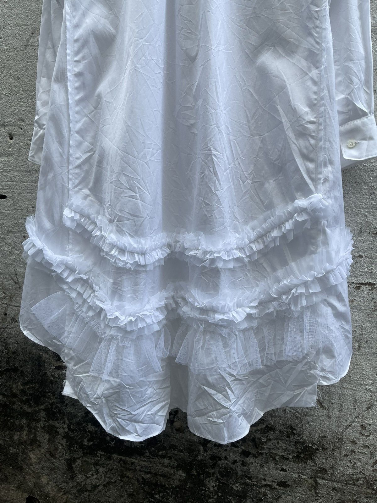Comme des Garcons Comme Des Garcons Aw 2019 Ruffled Hem Shirt Size XS / US 0-2 / IT 36-38 - 6 Thumbnail