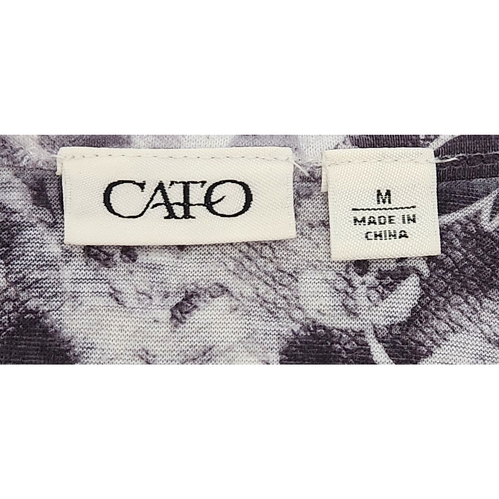 Other Cato Black White Floral Print Empire Waist Top Medium Size M / US 6-8 / IT 42-44 - 4 Thumbnail