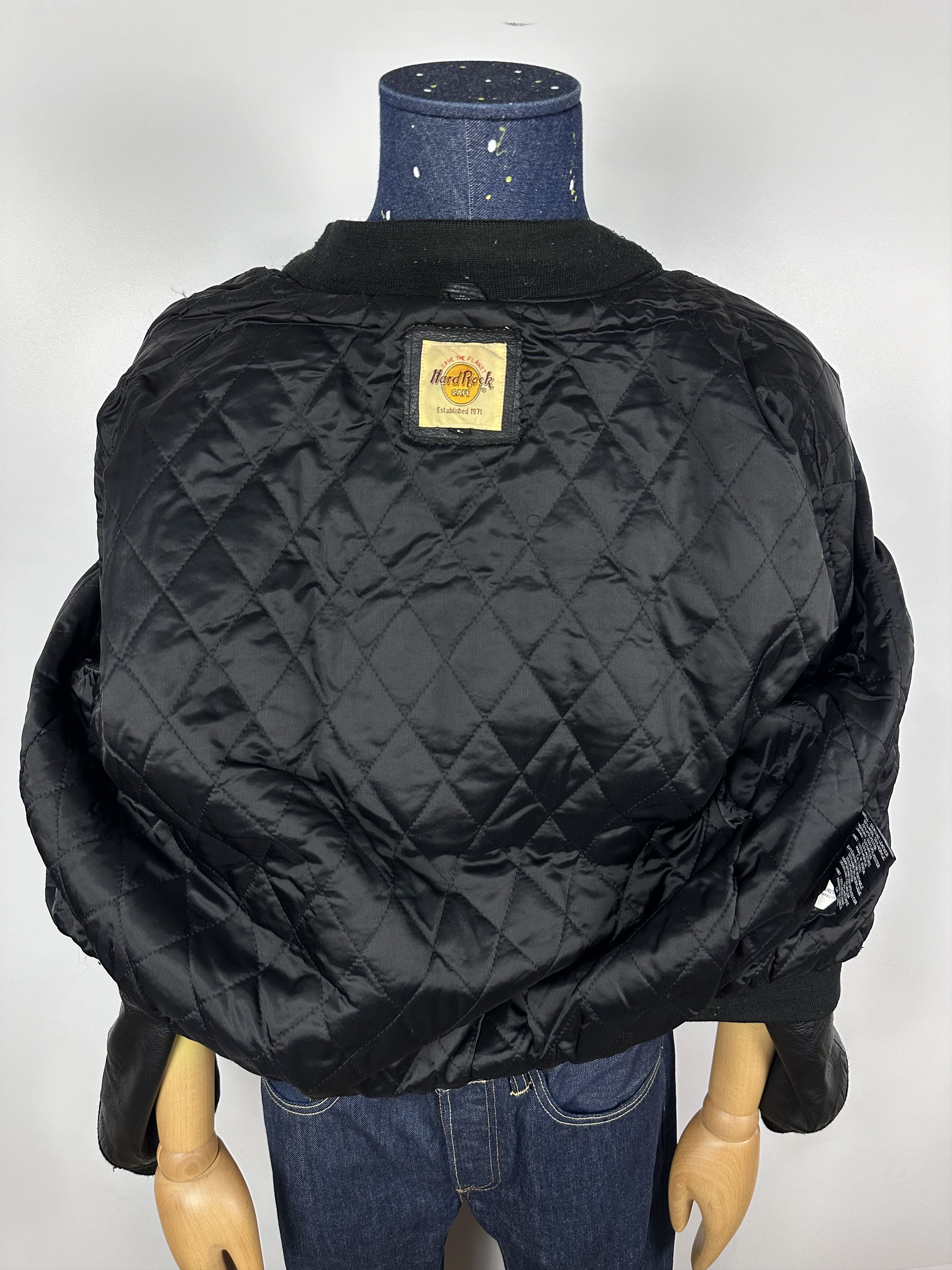 Grailed × Hard Rock Cafe × Vintage Hard Rock Cafe Varsity Bomber Jacket Vancouver Wool Leather Size US L / EU 52-54 / 3 - 11 Thumbnail