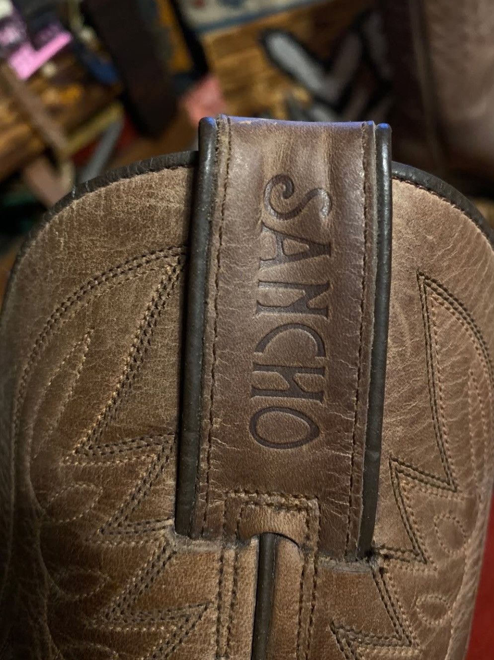 Sancho Boots Cowboy Boots Sancho Brown/ Western boots Sancho/ Texas Boots Size US 6 / IT 36 - 3 Thumbnail