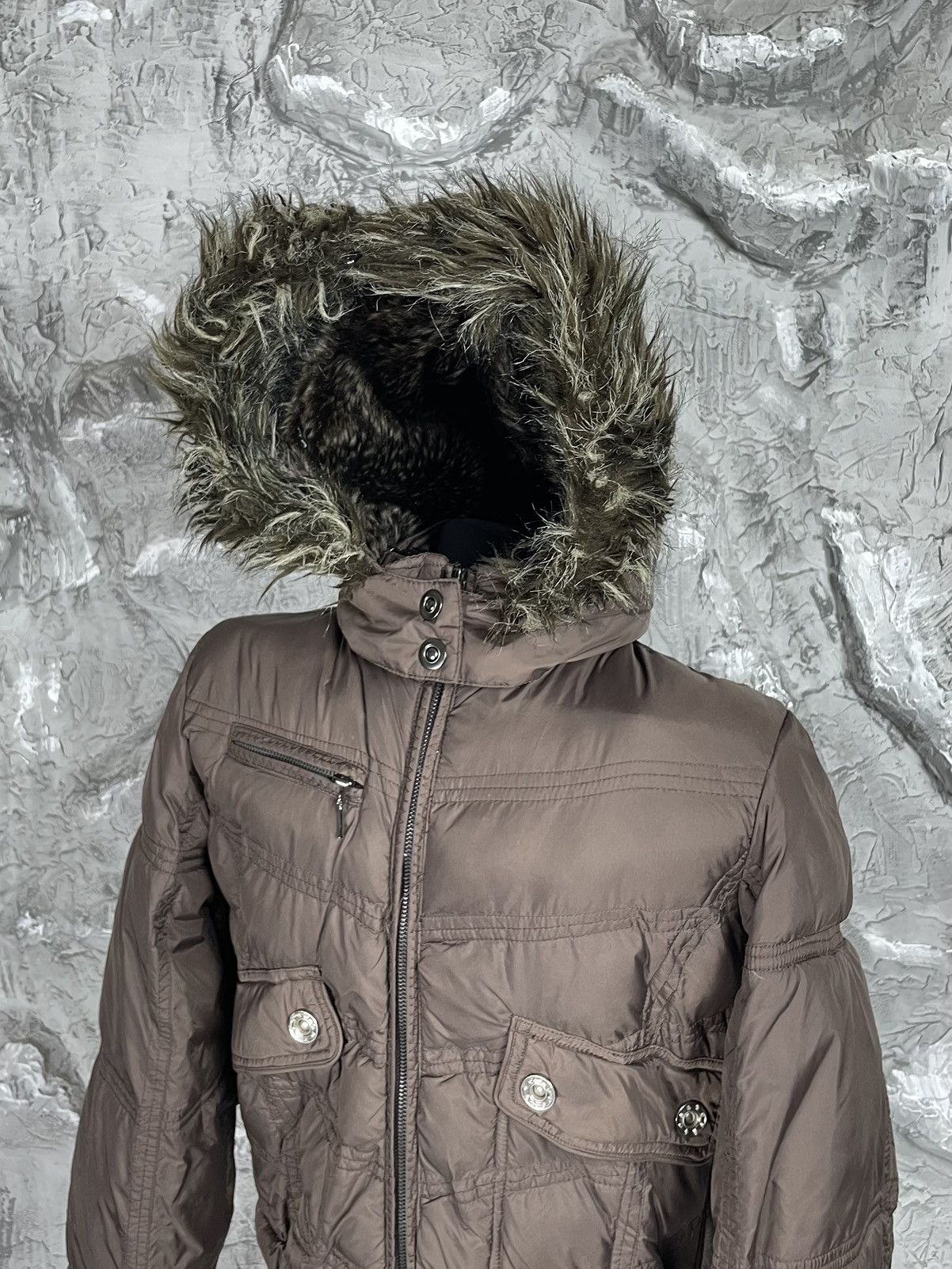 If Six Was Nine × Japanese Brand × Le Grande Bleu (L.G.B.) Y2K Fur Zip Hood Bomber Jacket Hysteric Glamour Japan Style Size US S / EU 44-46 / 1 - 3 Thumbnail