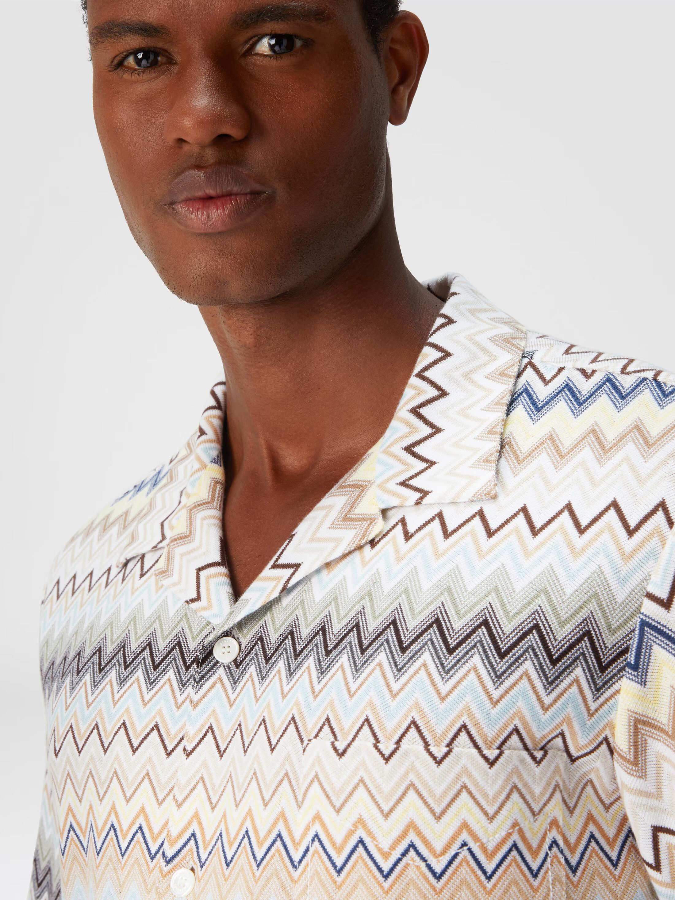 Missoni o1mle0925 Short Sleeve Shirt in Multicolor Size US M / EU 48-50 / 2 - 5 Thumbnail