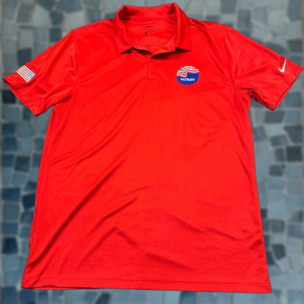 Nike Nike Polo Shirt Men's Medium Short Sleeve Dri-fit USA American Flag Stretch Size US M / EU 48-50 / 2 - 1 Thumbnail