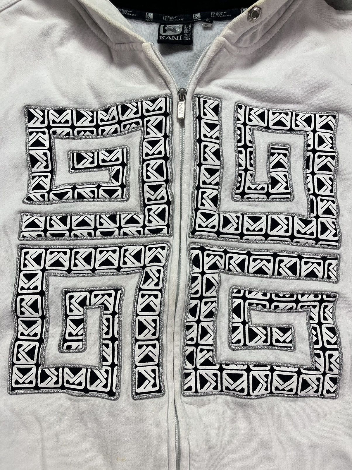 Karl Kani Karl Kani Big Spirals Logo Baggy Washed Zip Hoodie XL XXL Size US XL / EU 56 / 4 - 9 Thumbnail